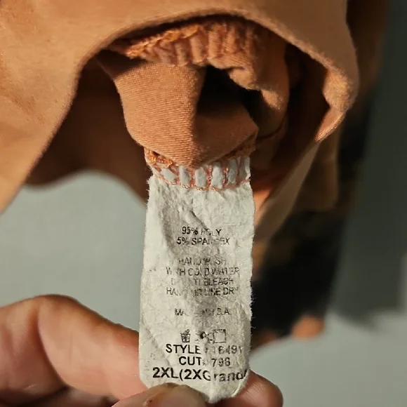 Floral Tie-Dye Orange Pullover Hoodie - Picture 6 of 6